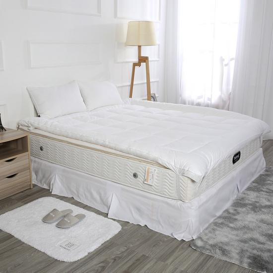 Couvre-matelas blanc de style luxueux pour hôtel