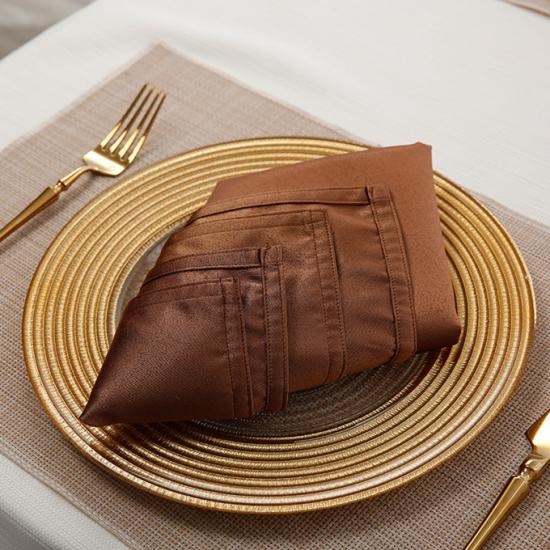 Serviette de table marron