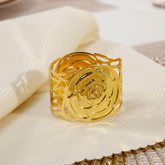 Shining Gold Plated Tableware Decoration Accessories