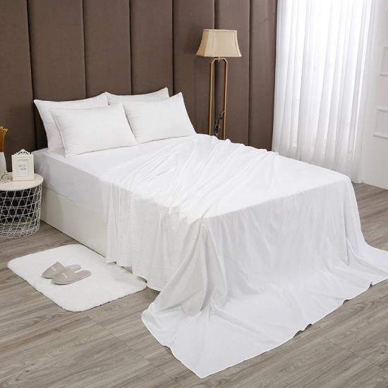 Drap plat d'hôtel 100 % coton California Design Den, 400 fils