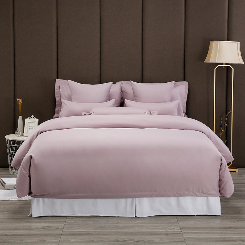 Linge de lit rose de luxe pour AirBnB